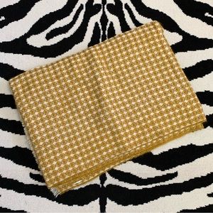 Mustard Geometric Print Scarf Wrap